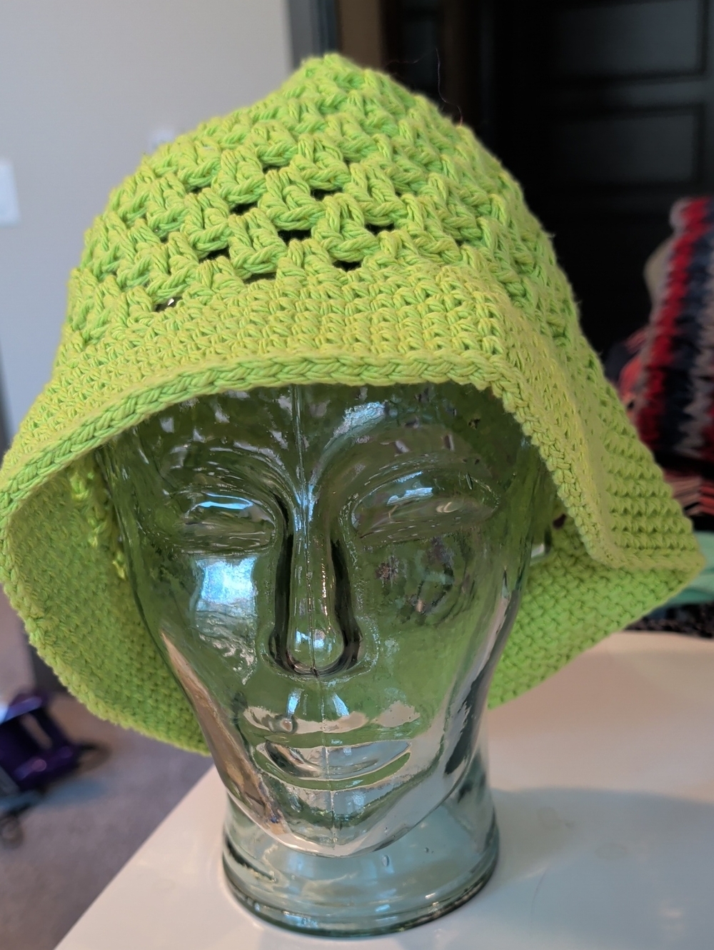 Lime Crochet Bucket Hat - Women Accessories